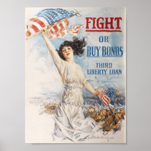 Poster Trabalho de arte de Propaganda WWI