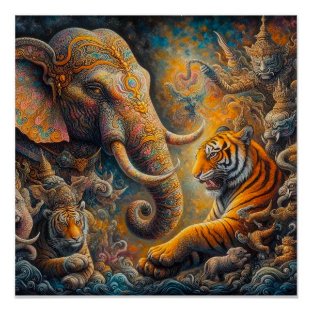 Póster trabalho de arte espiritual (Frente)