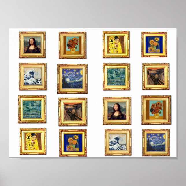 Poster Trabalho de arte famoso (Frente)