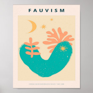 Poster trabalho de arte matisse, arte moderna,