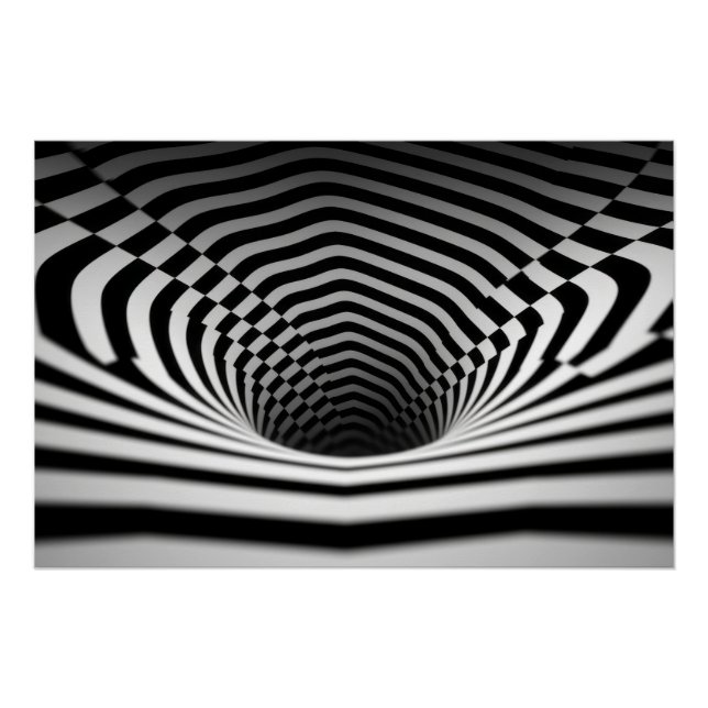 Póster Trabalho de arte óptico (Frente)