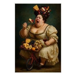 Póster Trabalho de Arte Surreal "Coma Leve, Coma Pesada"