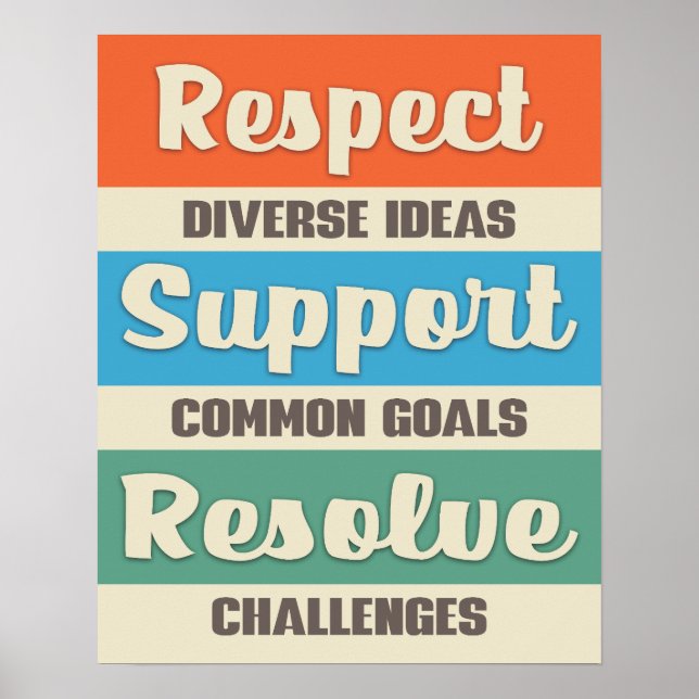 Poster Trabalho em equipe motivacional sucesso na constru (Frente)