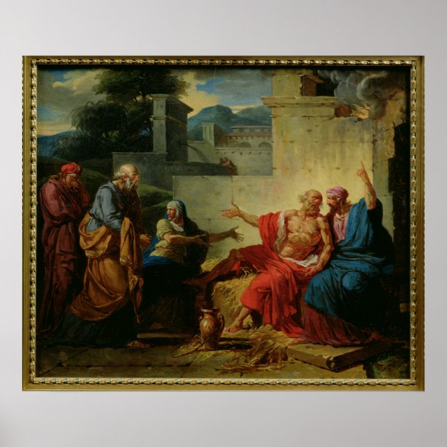 Poster Trabalho sendo repreendido por sua esposa, c.1790 (Frente)