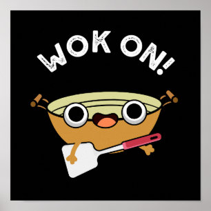 Poster Trabalho sobre o Funny Chinese Cozinhar Pun Dark B