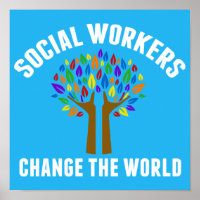 Trabalho social, citação inspiradora, belo azul