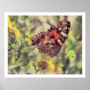 Póster Trabalhos de arte da borboleta