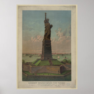 Póster Trabalhos de arte da estátua da liberdade