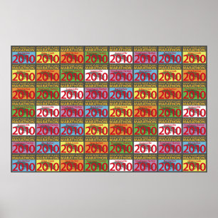 Póster Trabalhos de arte da maratona de 2010 MDI