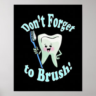 Póster Trabalhos de arte do higienista dental do dentista