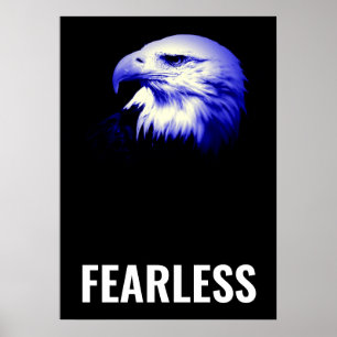 Poster Trabalhos de arte inspiradores da coragem da águi
