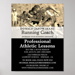 Poster Track, Anúncio de lição de atletismo