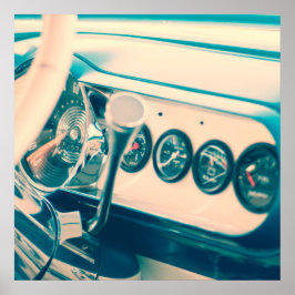 Póster Traço Clássico do Carro