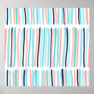 Poster Traços Coloridos De Pincel: Escribble Vintage.