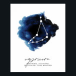 Poster Traços de Caracteres de Constelação de Capricórnio<br><div class="desc">Traços de Caracteres de Constelação de Capricórnio</div>