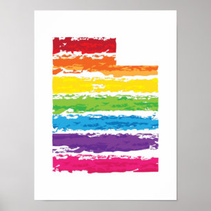 Poster traços de cores do solo