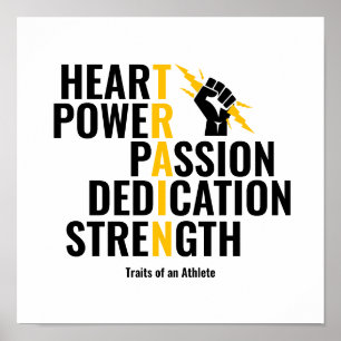 Poster Traços de um Atleta