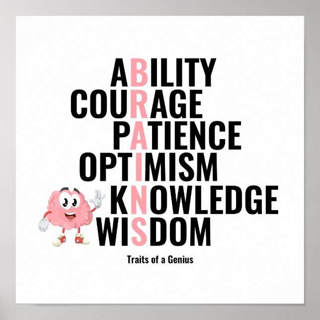 Poster Traços de um Gênio (Frente)