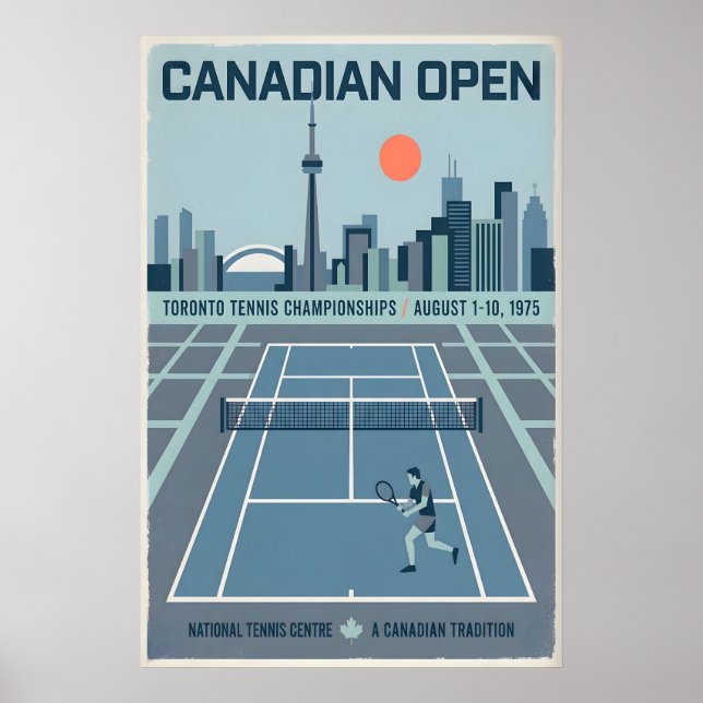 Poster Tradição de Tênis de Toronto (Frente)