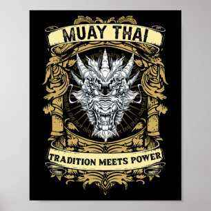 Poster Tradição Encontra Poder - Kickboxing E Muay Thai D