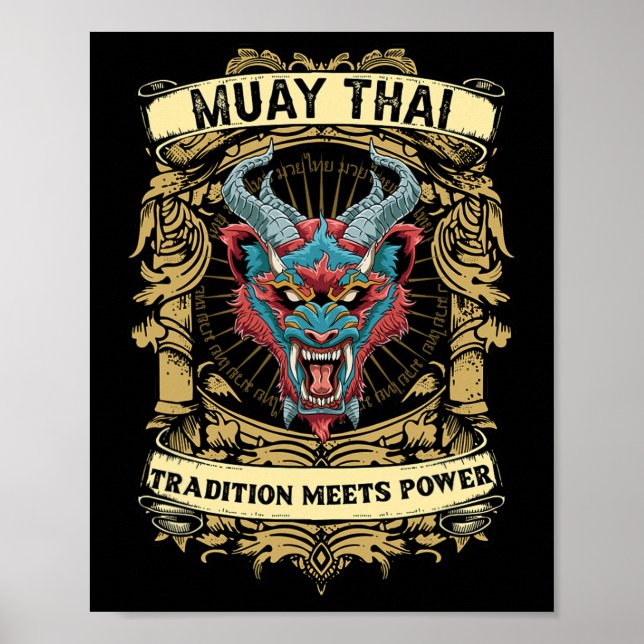 Poster Tradição Encontra Poder - Kickboxing E Muay Thai D (Frente)