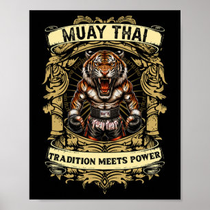 Poster Tradição Encontra Poder - Kickboxing E Muay Thai F