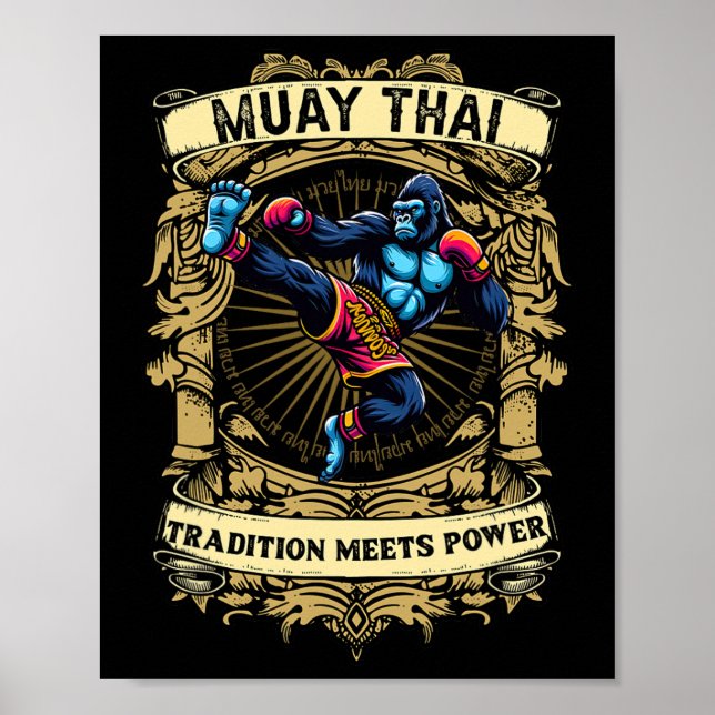 Poster Tradição Encontra Poder - Kickboxing E Muay Thai G (Frente)