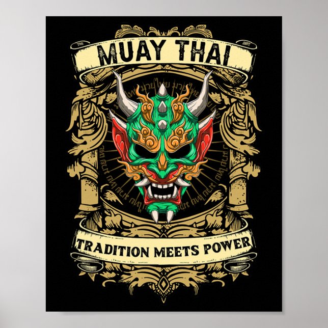 Poster Tradição Encontra Poder - Kickboxing E Muay Thai O (Frente)