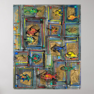 Poster Tráfego cruzado aquático