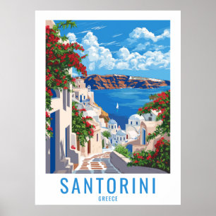 Poster Traga Santorini para casa: Grécia Santorini