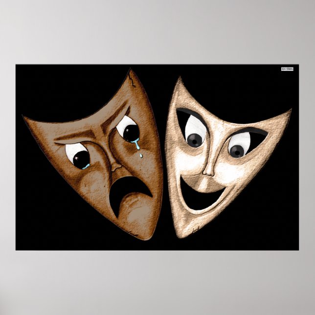 Poster Tragédia e Comédia (Frente)