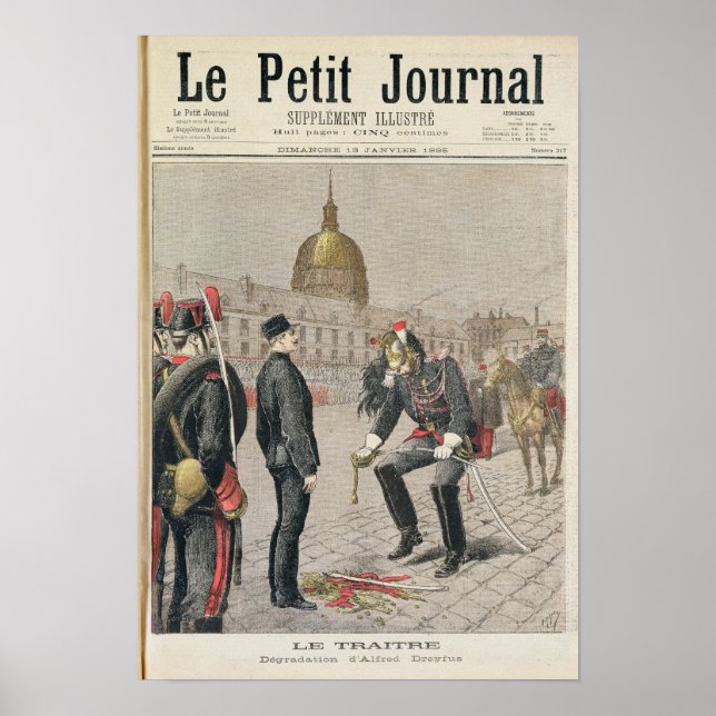 Póster Traidor A Degradação de Alfred Dreyfus (Frente)