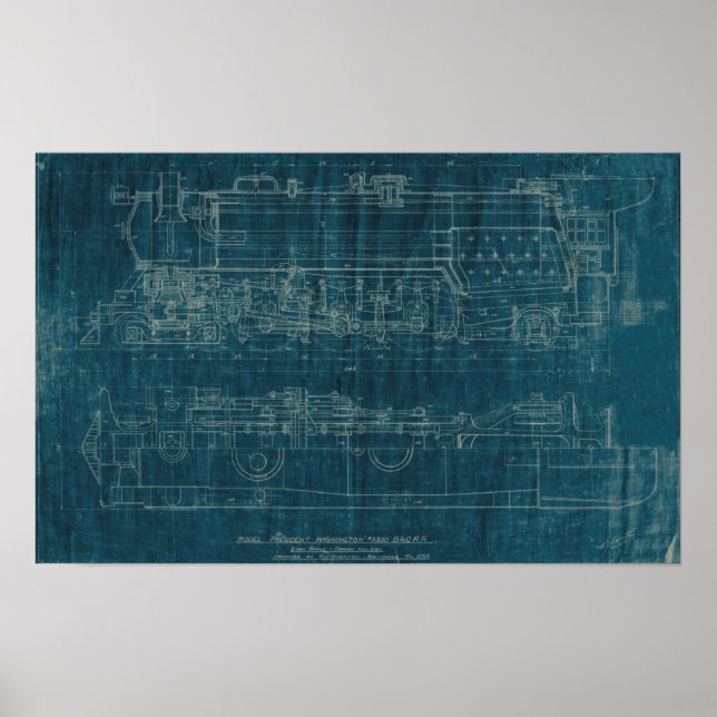 Poster Train Blueprint I (Frente)