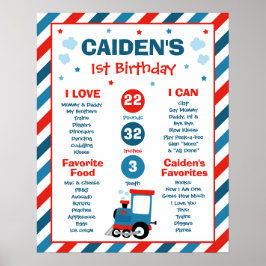 Poster Train Chugga Chugga primeiro aniversario Party - M