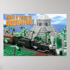 Poster Train Expedition to Ancient Ruins