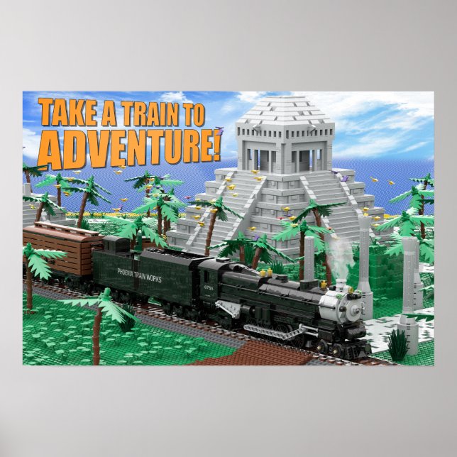 Poster Train Expedition to Ancient Ruins (Frente)