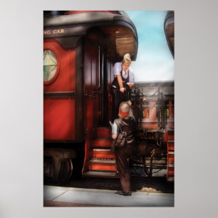 Poster Train - Receiving a Telegram