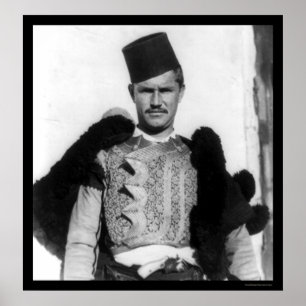 Póster Traje Albânia 1923 de Shkypetars