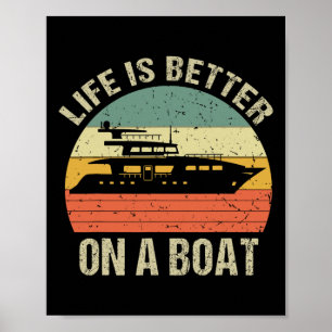 Poster Traje De Barco Engraçado Reflete Melhor A Vida Num
