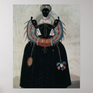 Póster Traje de mascarada ao estilo de Henri III (colo