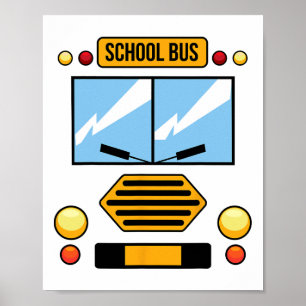 Poster Traje de ônibus Legal e fácil veículo no dia das b