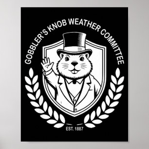 Poster Traje do Dia da Marmota de Punxy Phils 2 de Fevere
