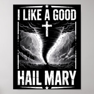 Poster Traje engraçado de perseguidor de tempestade Jesus