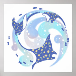 Poster Traje no Oceano Ilustração