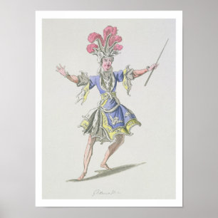 Poster Traje o design para o mágico, em Dardanus, um li