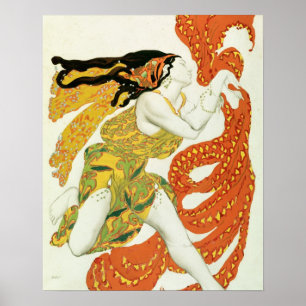 Póster Traje o design para um bacchante 'em Narcisse