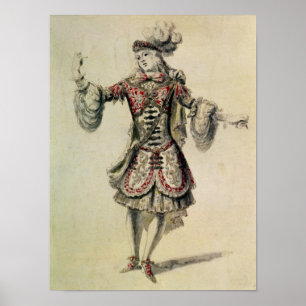 Póster Traje o design para um dançarino masculino, c.168