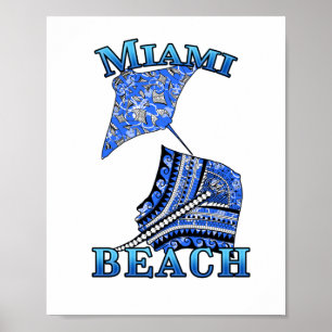 Poster Traje Tribal de Vacinação na Flórida de Miami
