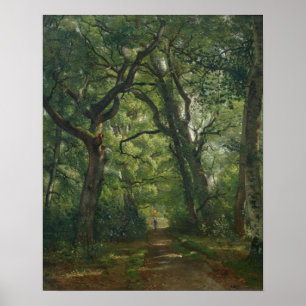 Póster Trajeto na floresta, 1864