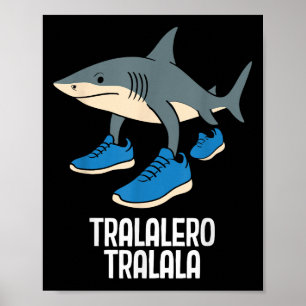 Poster Tralalalero Tralala Italiano Brainrot Memória Engr